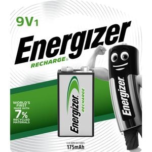 Energizer Recharge 9V Battery - 1 Pack