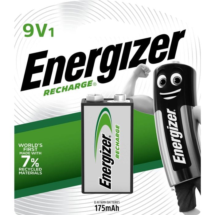 Energizer Recharge 9V Battery - 1 Pack
