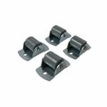 Move It 16mm 20kg Grey Nylon Fixed Plate Drawer Castor - 4 Pack