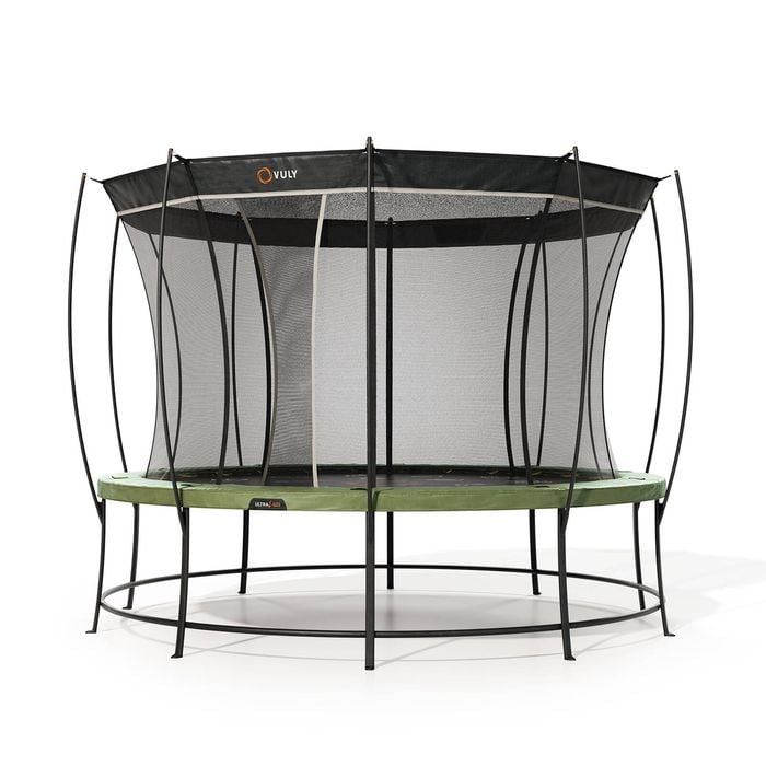 Vuly Ultra 2 Pro Large 14ft Trampoline with Enclosure - Round Kids Trampolines Bundle With Shade Cover Pro
