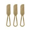 3pc Orson Stainless Steel 14cm Spreader Knife Set - Gold