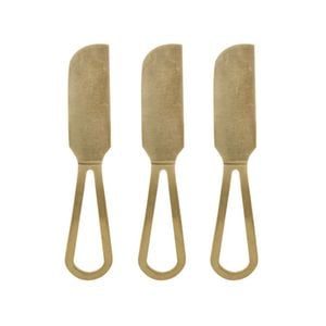 3pc Orson Stainless Steel 14cm Spreader Knife Set - Gold