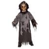 Kids Halloween Skeleton Halloween Costume with Torn Robe and Spooky Skull Mask, Medium