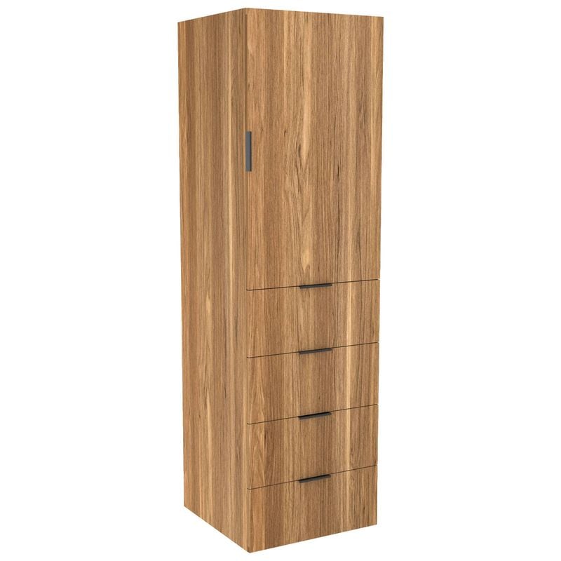 Lugna 2048 x 600 x 580mm Cove Hanging 4 Drawers Right Hinged Door Storage Cabinet
