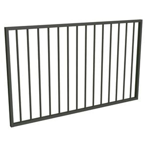 ProtectorAl 1201-1500 x 900mm Woodland Grey Aluminium Flat Top Garden Gate