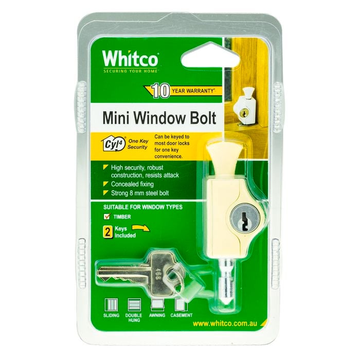 Whitco Primrose CYL4 Mini Bolt Lock