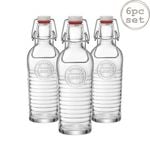 Bormioli Rocco Officina 1825 Swing Top Water Bottles Set - 6pc