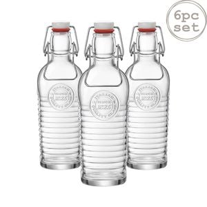 Bormioli Rocco Officina 1825 Swing Top Water Bottles Set - 6pc