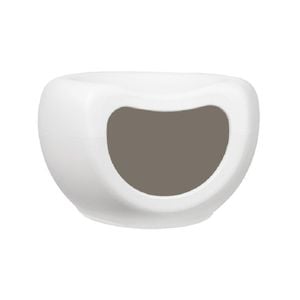 Yes4pets Cat Kitten Bed Cave Small Dog House Kennel Plastic Pet Pod Bedding Igloo White