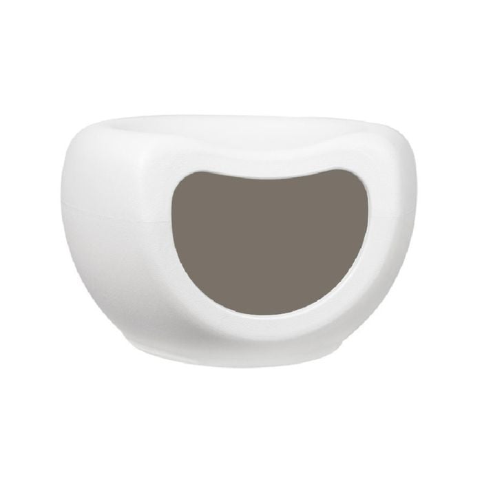 Yes4pets Cat Kitten Bed Cave Small Dog House Kennel Plastic Pet Pod Bedding Igloo White