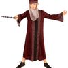 Rubies Professor Dumbledore Child Deluxe Robe Hat Beard Black Maroon - Grey