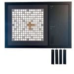 Wall Mounted Magnetic Scrabble Board  - Black and White Style - 0.9m x 0.6m