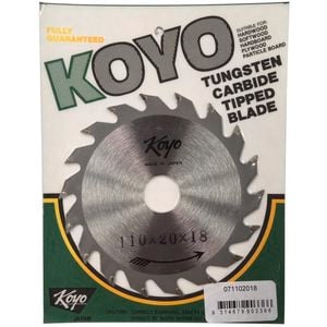 Koyo 110mm 18T Circular Saw Blade For Timber Cutting