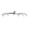 Ignite Laser AC Cobra Silhouette Metal Wall Art Coated Black 15.7inch/40cm