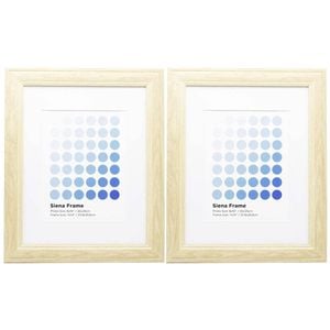 2PK Braz Siena Image Photo Document Display Frame 27.9x35.6cm Beech
