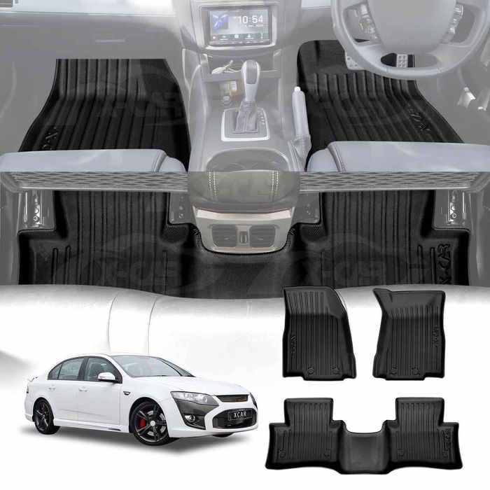 3d Floor Mats For Ford Performance Vehicle Fpv F6 Gs Gt 2008-2014 Heavy Duty All Weather Car Carpet Liner Set Accessories