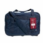 44L Foldable Duffel Bag Gym Sports Luggage Travel Foldaway School Bags  Navy