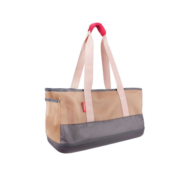 Ibiyaya Light Pet Carrier with Hardshell Base for Dachshunds & Long Pets - Khaki