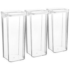 Argon Food Containers - 1.8 Litre - White - Pack Of 3