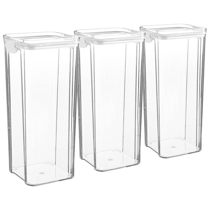 Argon Food Containers - 1.8 Litre - White - Pack Of 3