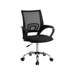 Artiss Mesh Office Chair Black Mid Back