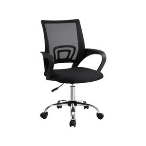 Artiss Mesh Office Chair Mid Back Black