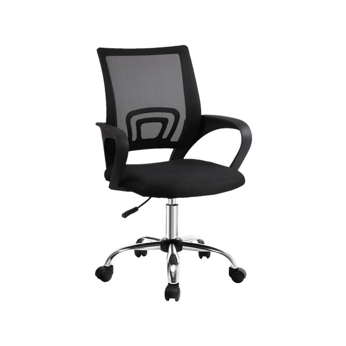 Artiss Mesh Office Chair Mid Back Black