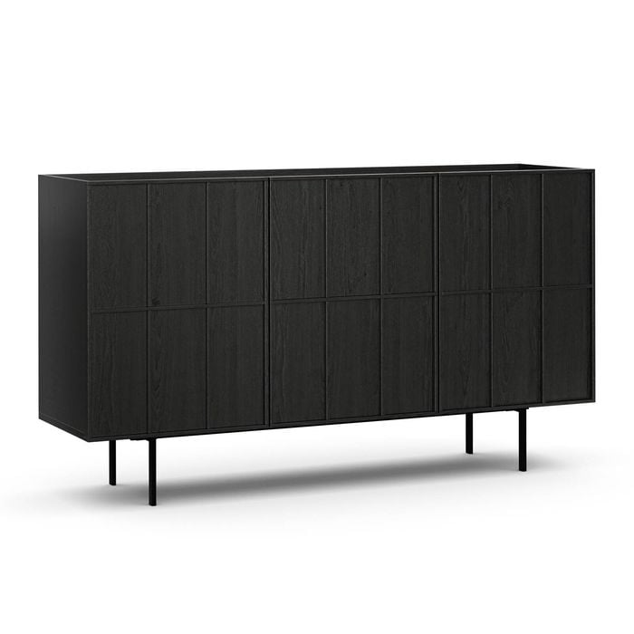 Linea Black Oak 160cm Sideboard Cabinet