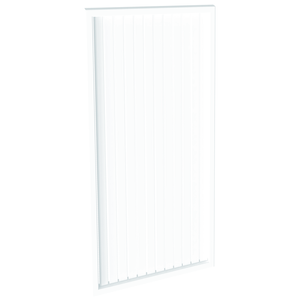 ProtectorAl 300-1000W X 1001-2000H Pearl White Aluminium Welded Slat Panel Vertical 9mm Gap
