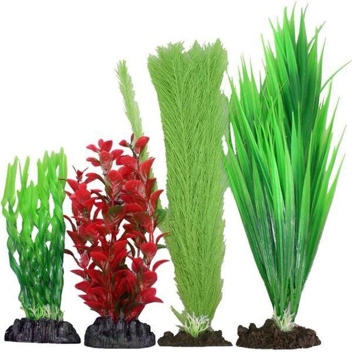 Aqua One Natural Value Plastic Plant Pack Mix 2 - 4pk (24232)