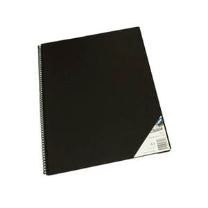 Quill Spiral Visual Art Diary Black Paper (45 leaves) (A3)