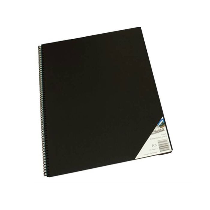 Quill Spiral Visual Art Diary Black Paper (45 leaves) (A3)