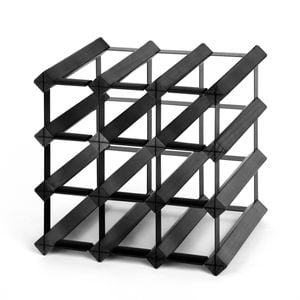 Artiss 12 Bottle Wine Rack Black