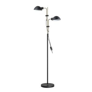 Cla Lighting Tettu Adjustable Height Swivel Head Floor Lamp Sand Black 2 Heads