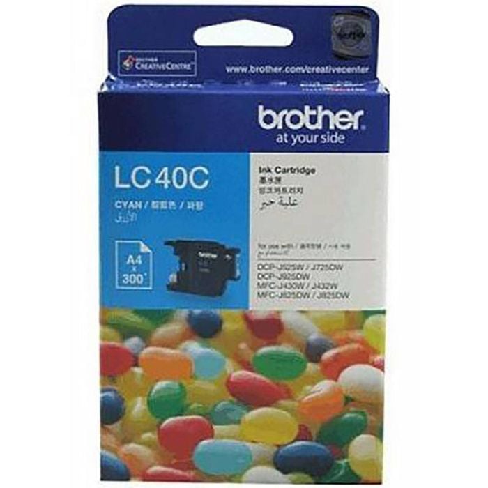 Brother Brother LC-40 Cyan Ink Cartridge Toner LC40C 8ZC70200140
