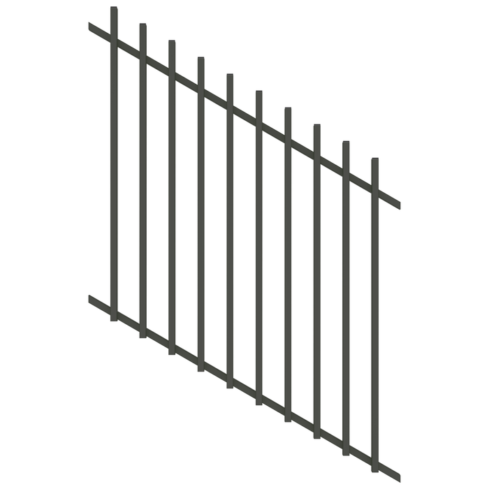 ProtectorAl 350 - 1200 x 1200mm Woodland Grey Raked 16-30º Radiator Pool Fence Panel