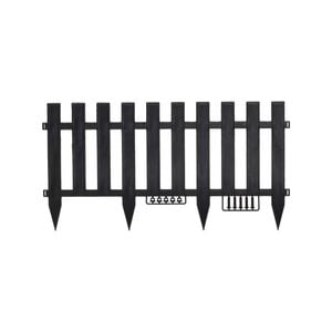 Jack Matrix 900 x 350mm Charcoal Large Picket Garden Edging
