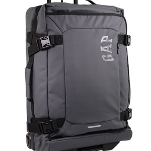 Gap Travel Large Soft Shell Suitcase Lockable Trolley Luggage 43x73cm Charcoal