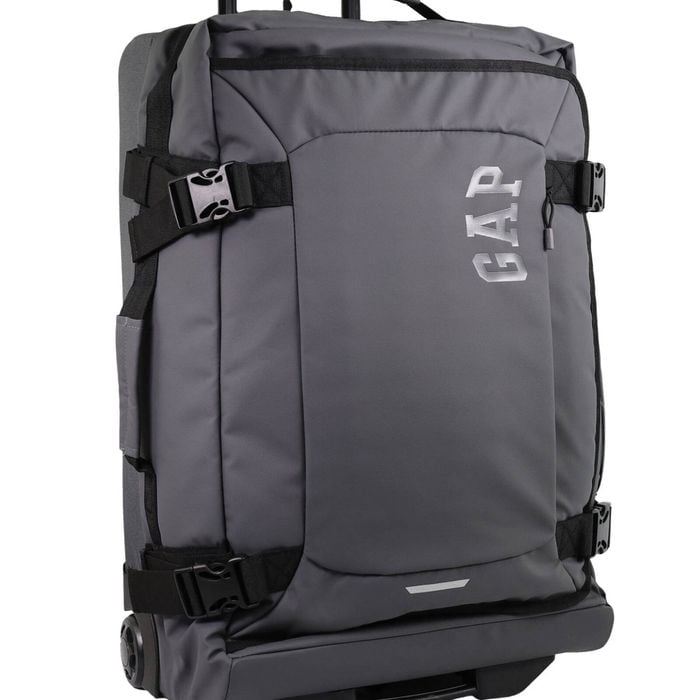 Gap Travel Large Soft Shell Suitcase Lockable Trolley Luggage 43x73cm Charcoal