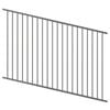 ProtectorAl 1201-2400W x 1200H Palladium Silver Raked Up to 15º Flat Top Pool Fence Panel