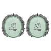 2PK Vigar Pets Club Microfibre Cat/Dog Grooming Oval Mitt Green/Grey