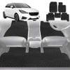 6D Diamond Car Floor Mats for MG 3 2011-Current-Full Set-Black-Outback GT
