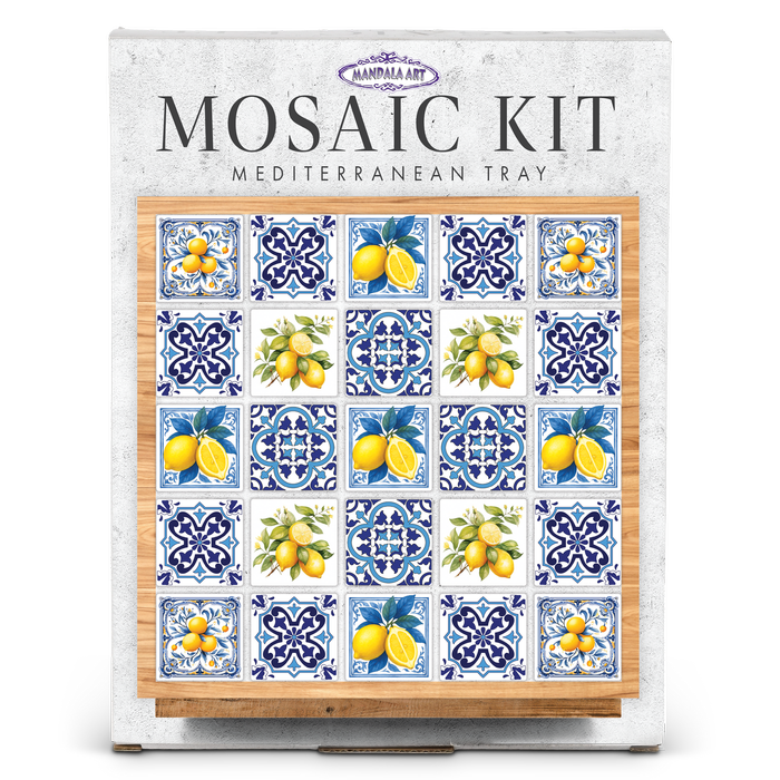 Mandala Art Mediterranean Tray Mosaic Craft Kit
