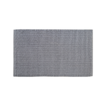 Softouch 800 x 500mm Grey Rib Twill Bath Mat