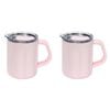 2PK Annabel Trends The Big Mug 470ml Double Walled Stainless Steel - Pink