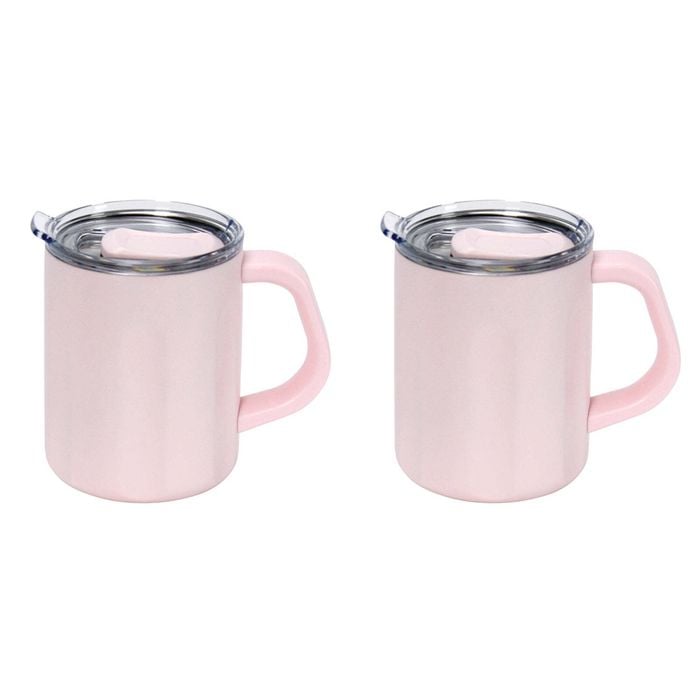2PK Annabel Trends The Big Mug 470ml Double Walled Stainless Steel - Pink
