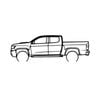 Ignite Laser Chevrolet Colorado ZR2 Silhouette Metal Wall Art Coated Black 23.6inch/60cm