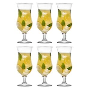 6pc Artcraft Stylish Ibiza Cocktail Glass Elegant Barware Gift Boxed 460ml Clear