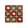 Catzon 9 Pcs Christmas Balls 6CM Shatterproof Ornaments for Home Party Holiday-Set 8