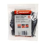 Crescent 100 x 2.5mm Black Cable Ties - 500 Pack